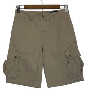 Polo Ralph Lauren Khaki Cargo Shorts Boys 14 Cotton Preppy School Youth Tan